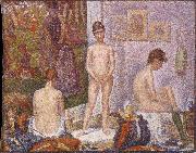 Georges Seurat Les Poseuses France oil painting artist